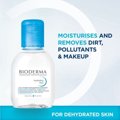 BIODERMA Hydrabio H2O Moisturising Micellar Water (Facial Non-Rinse Cleanser for Dehydrated Sensitive Skin) 100ml