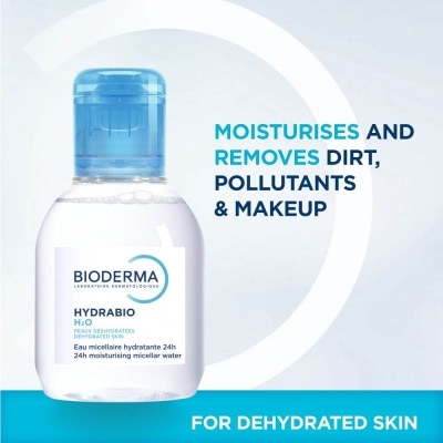 BIODERMA - Hydrabio H2O Moisturising Micellar Water (Facial Non-Rinse Cleanser for Dehydrated Sensitive Skin) 100ml image