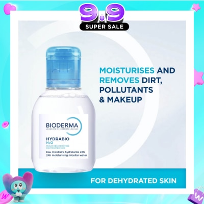 BIODERMA - Hydrabio H2O Moisturising Micellar Water (Facial Non-Rinse Cleanser for Dehydrated Sensitive Skin) 100ml image