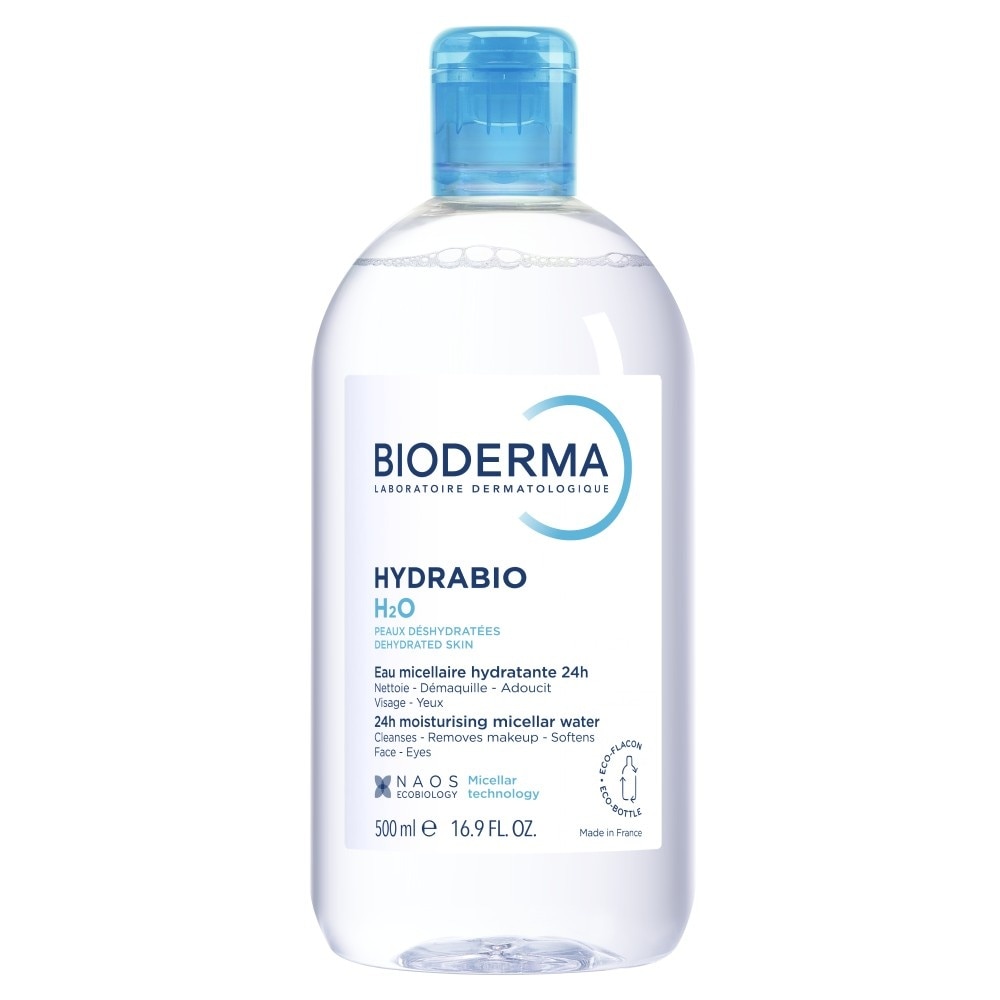 Hydrabio H2O Moisturising Micellar Water (Facial Non-Rinse Cleanser for Dehydrated Sensitive Skin) 500ml