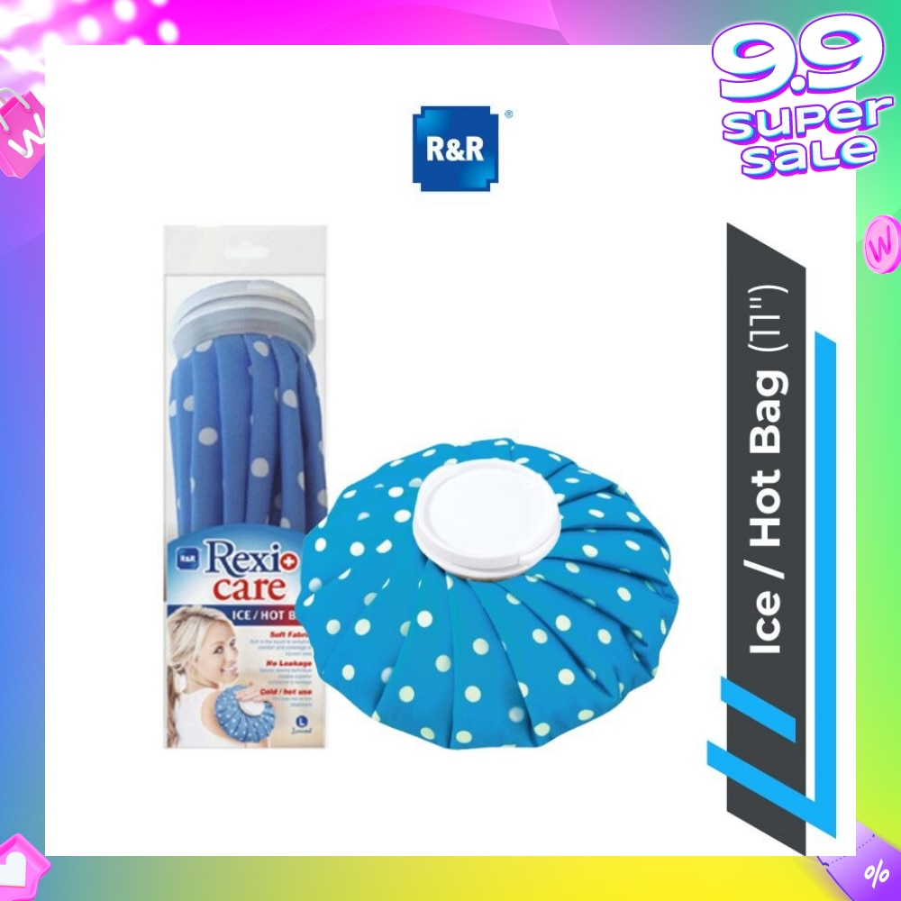 Ice/Hot Bag Blue White Dot (L) 1s