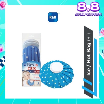 R&R R&R Ice/Hot Bag (M) Blue White Dot