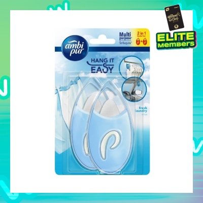 AMBI PUR Ambi Pur Hang it Easy Fresh Laundry Citrus Mini Air Freshener 4.5g x 2s