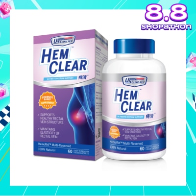 US CLINICALS HemClear Ultimate Rectum Support (Support Healthy Rectal Vein) 60s