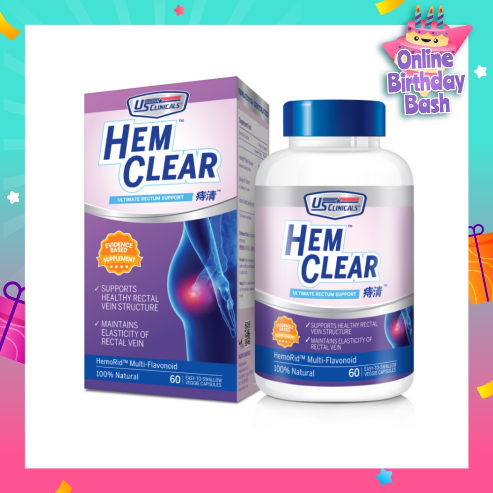 HemClear Ultimate Rectum Support (Support Healthy Rectal Vein) 60s
