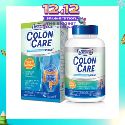 US CLINICALS ColonCare Veggie Capsule (Promote Healthy Colon Cells) 60s