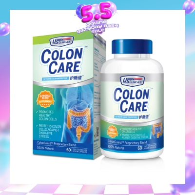 US CLINICALS - ColonCare Veggie Capsule (Promote Healthy Colon Cells) 60s