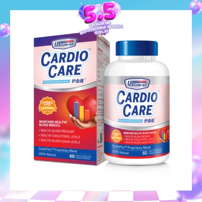 US CLINICALS - CardioCare Veggie Capsule 60s