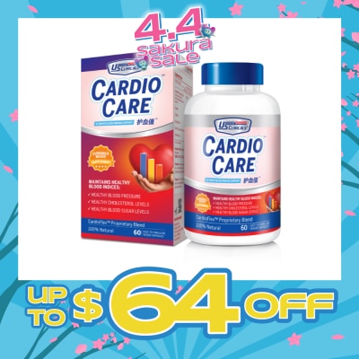 US CLINICALS - CardioCare Veggie Capsule 60s