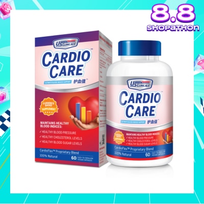 US CLINICALS CardioCare Veggie Capsule (Maintain Healthy Blood Indices) 60s