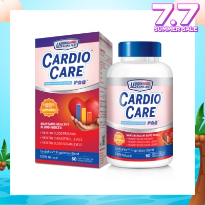 US CLINICALS CardioCare Veggie Capsule (Maintain Healthy Blood Indices) 60s