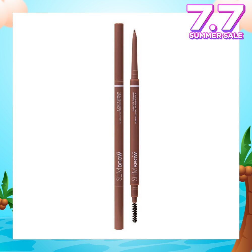 Slim Brow 1.5mm Eyebrow Pencil (Retractable, Waterproof) No.1.5 Soft brown, 1s