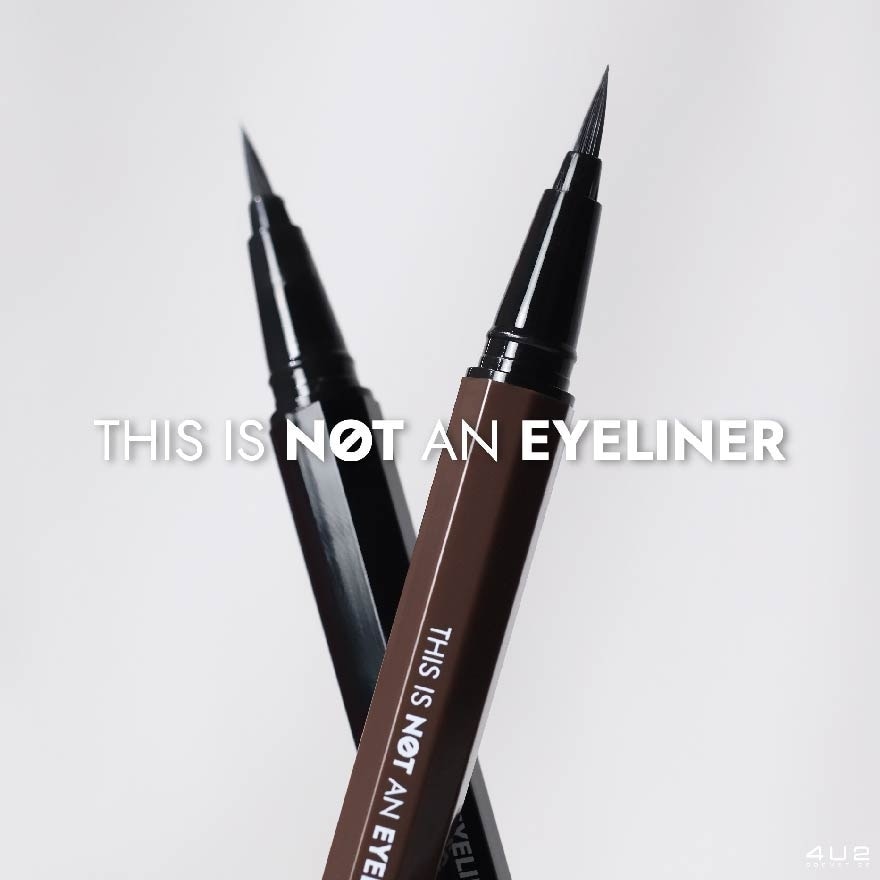 This Is Not An Eyeliner (long wearing, waterproof, matte liquid eyeliner) No.01 No Black, 1s