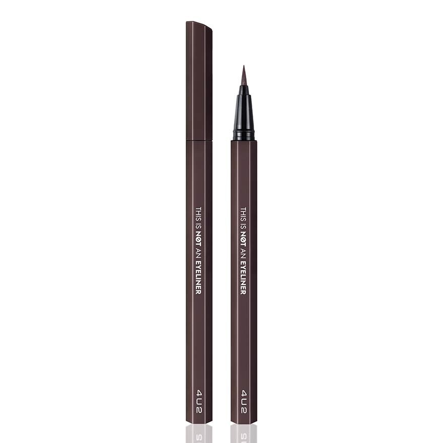 This Is Not An Eyeliner (long wearing, waterproof, matte liquid eyeliner) No.02 Ain't Brown, 1s