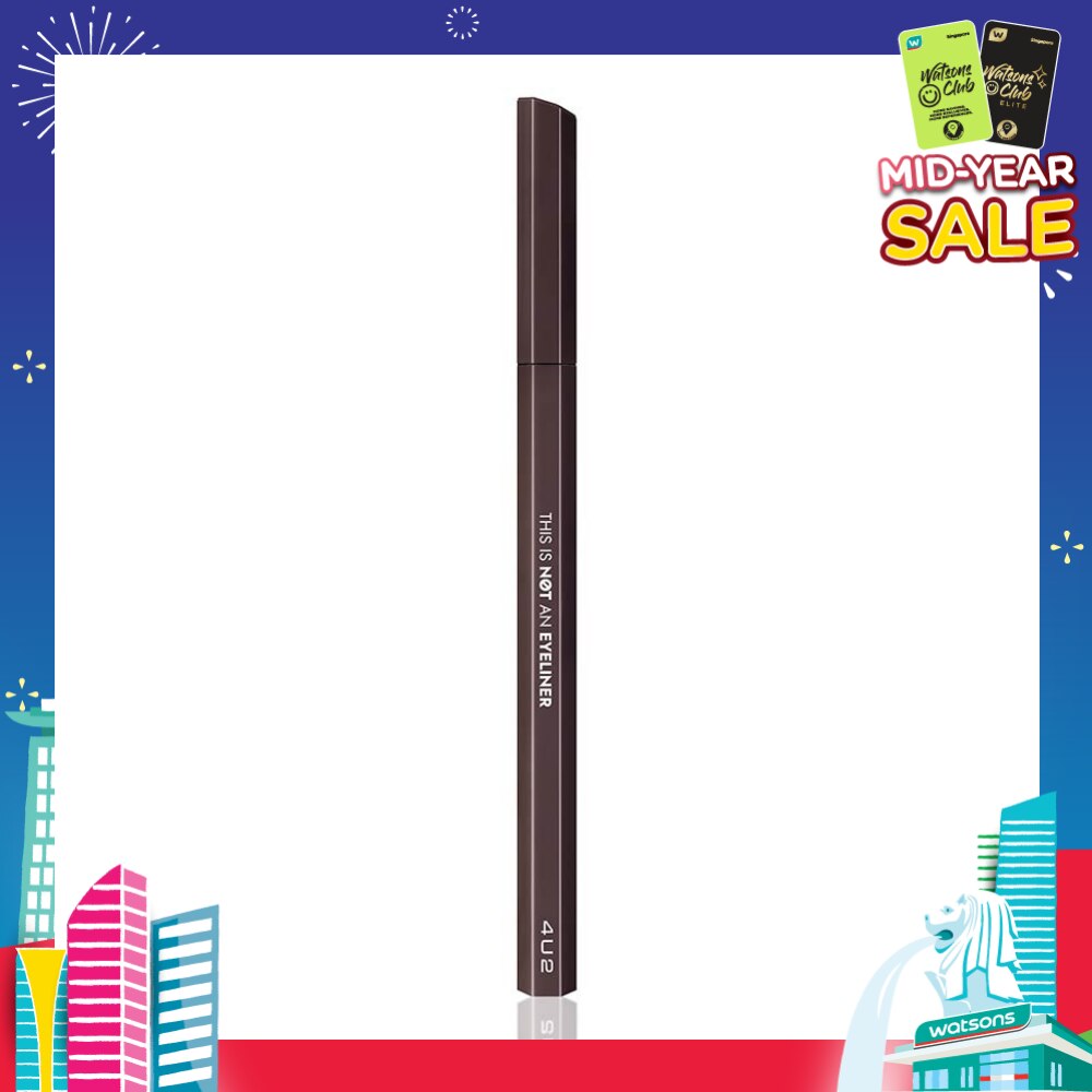 This Is Not An Eyeliner (long wearing, waterproof, matte liquid eyeliner) No.02 Ain't Brown, 1s