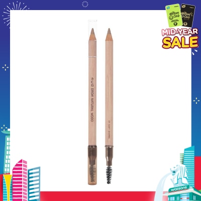 4U2 Brow Natural Wood (Dual Ended Brow Pencil) No.01, 1s (Expiry: Jan`2026)