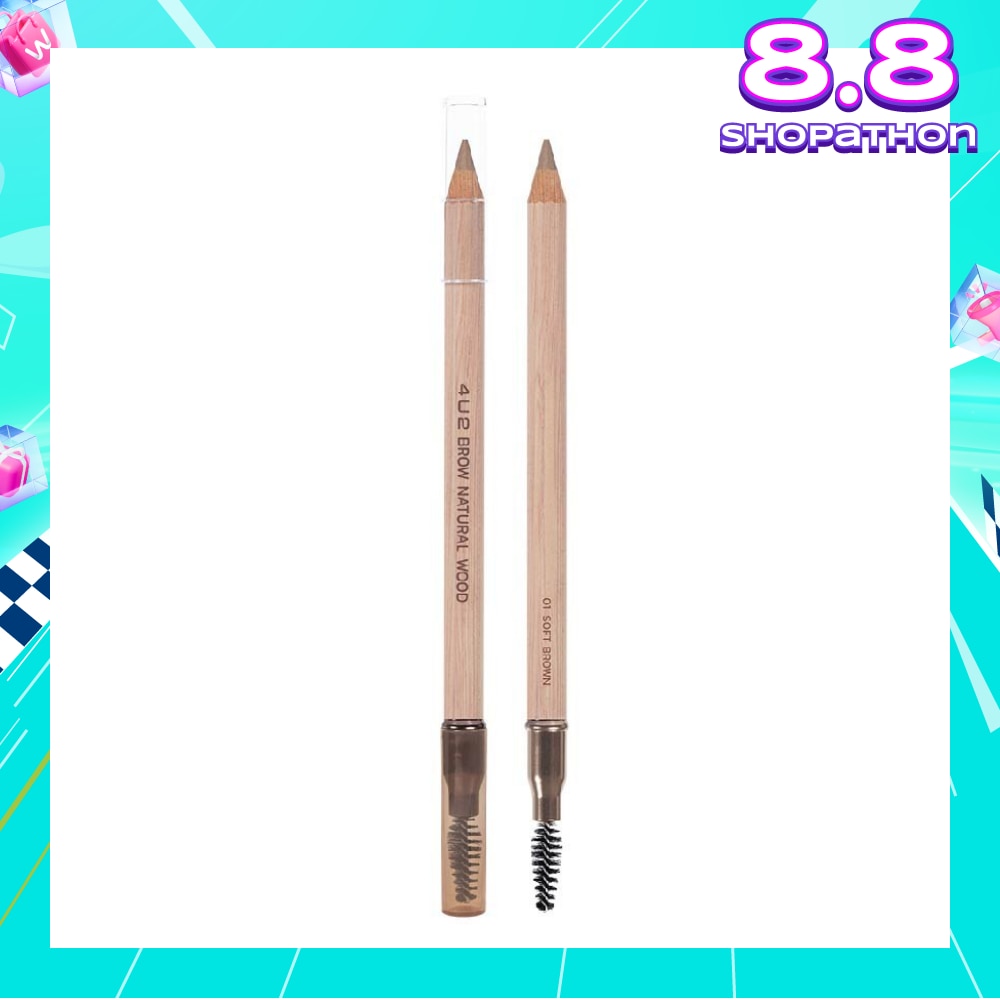 Brow Natural Wood (Dual Ended Brow Pencil) No.01, 1s