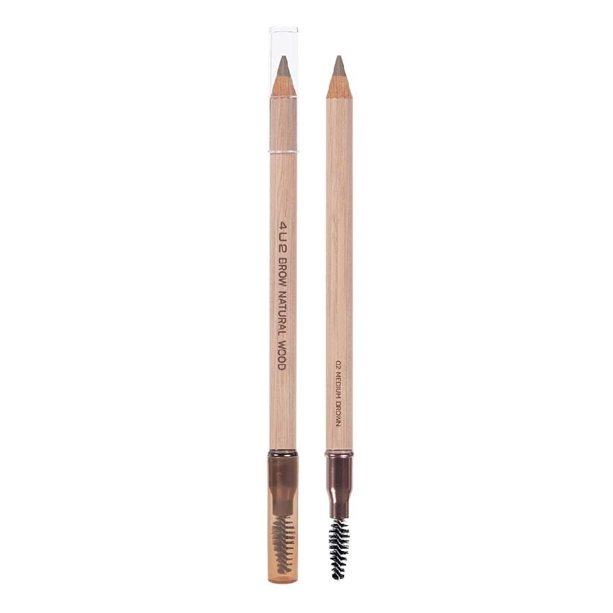 Brow Natural Wood (Dual Ended Brow Pencil) No.02, 1s