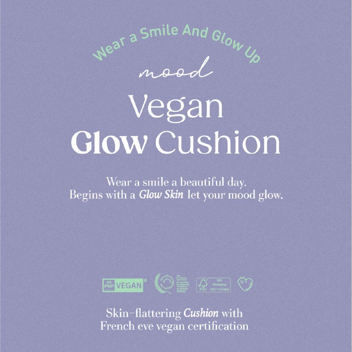 Mood Vegan Glow Cushion 01 Pure SPF50+ PA++++ 13g