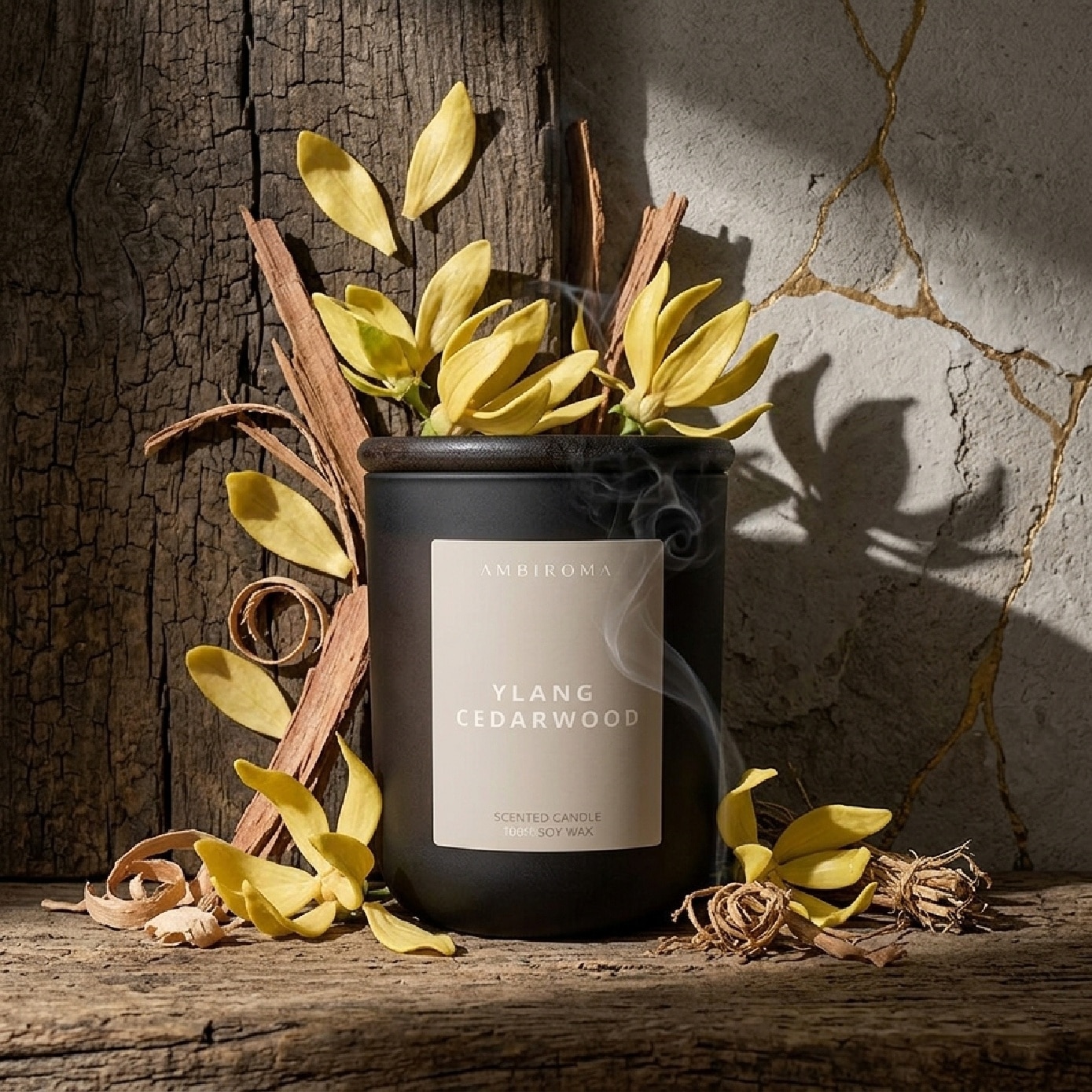 Ylang Cedarwood Scented Candle 180g