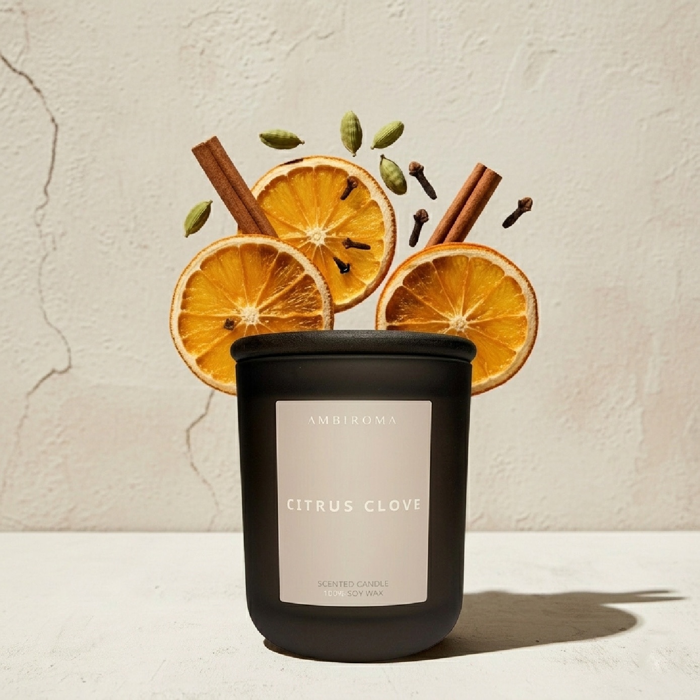 Citrus Clove Scented Candle 180g