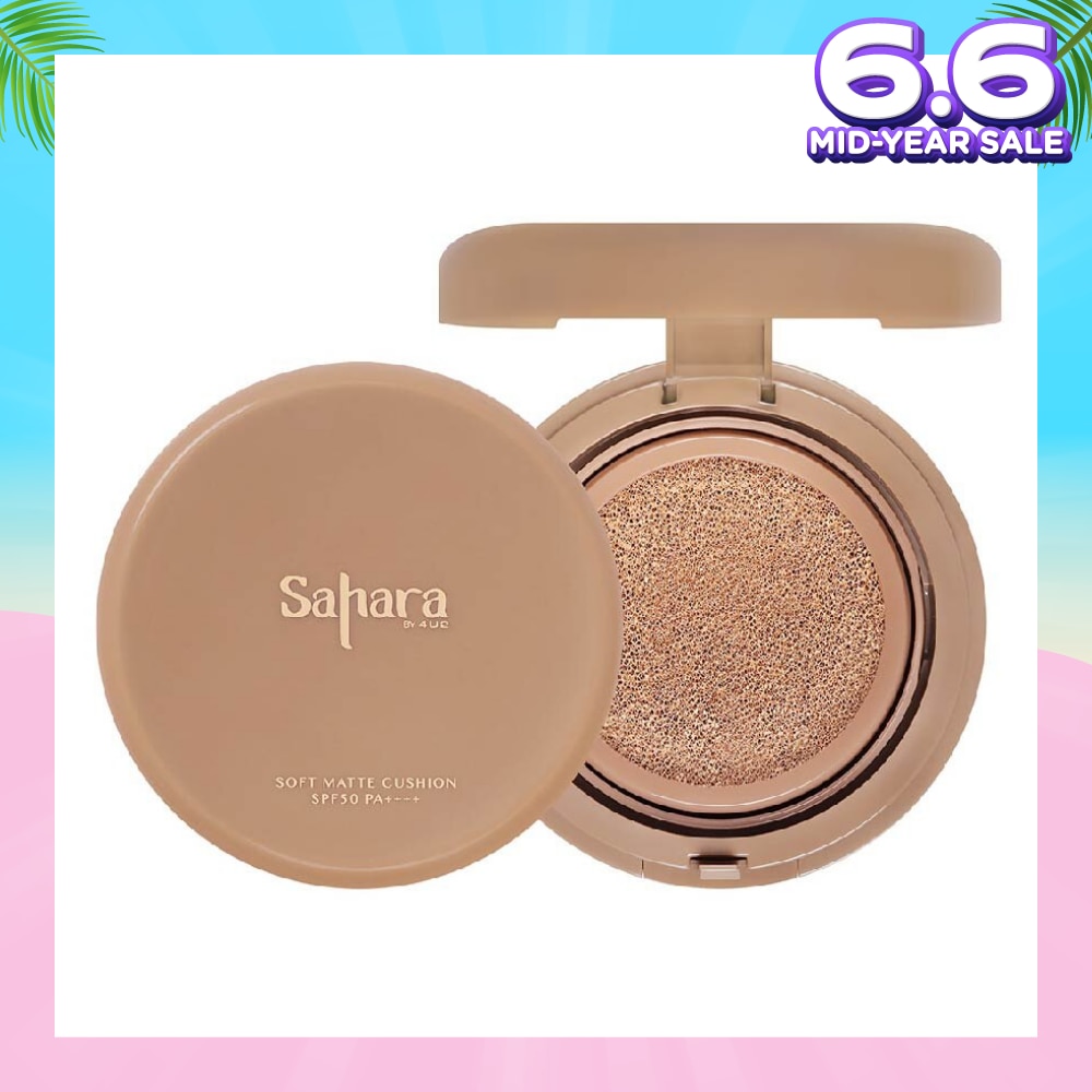 Sahara Soft Matte Cushion Spf 50 Pa++++(Full Coverage, Weightless) No.02, 10g