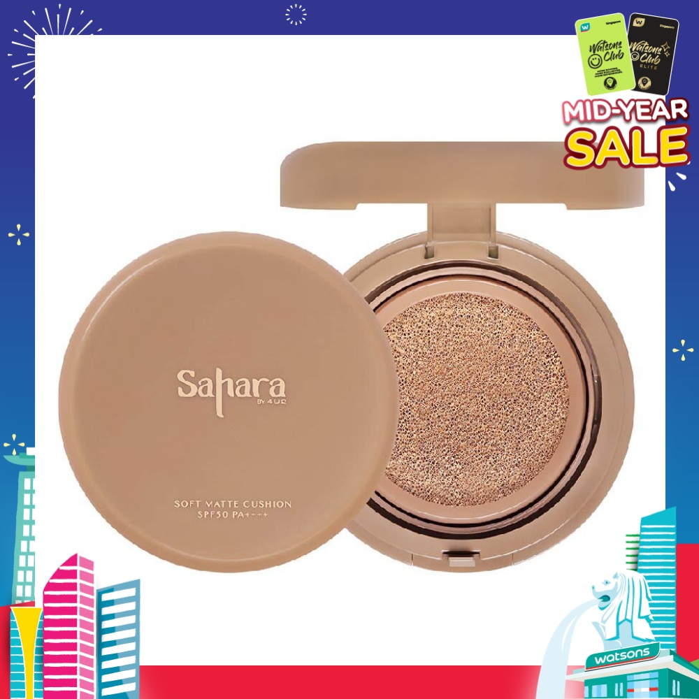 Sahara Soft Matte Cushion Spf 50 Pa++++(Full Coverage, Weightless) No.02, 10g