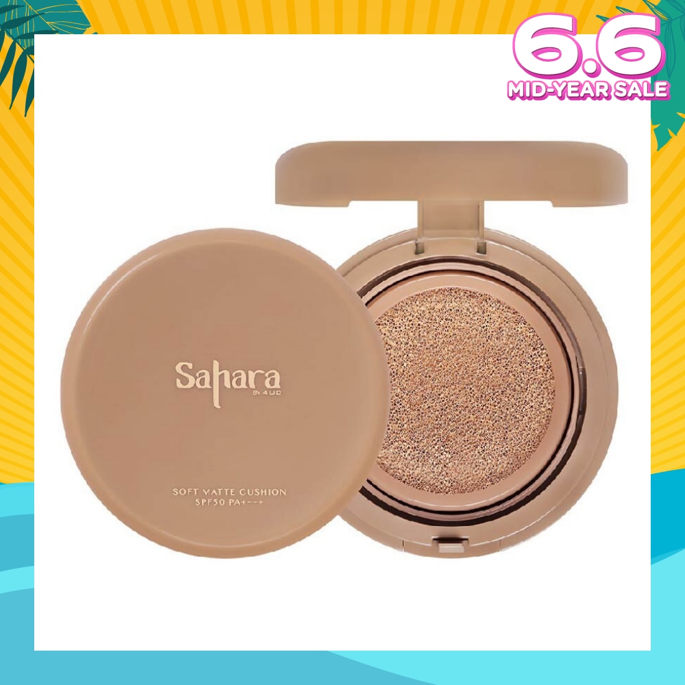 Sahara Soft Matte Cushion Spf 50 Pa++++(Full Coverage, Weightless) No.02, 10g