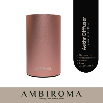 AMBIROMA - Aethr Premium Nebulizing Diffuser Rose 330g