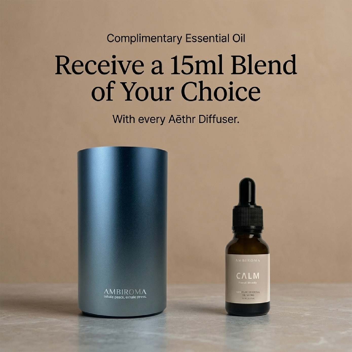 Aethr Premium Nebulizing Diffuser Gun Grey 330g