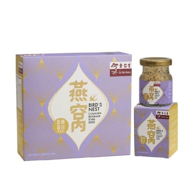 EU YAN SANG Bird's Nest Collagen Beverage Chia Seed (100% Natural + No Artifical Flavoring) 70g x 6s