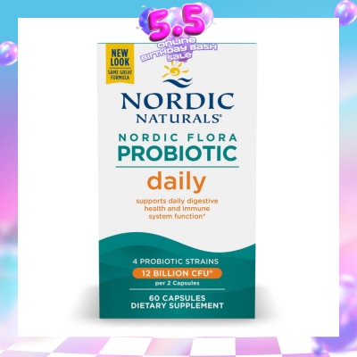 NORDIC NATURALS - Floral Probiotic Daily 60 Capsules