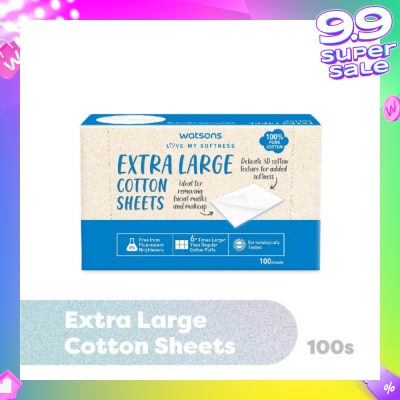 WATSONS Extra Large Cotton Sheet (100% Pure Cotton) 100s