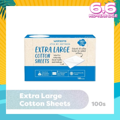 WATSONS Extra Large Cotton Sheet (100% Pure Cotton) 100s