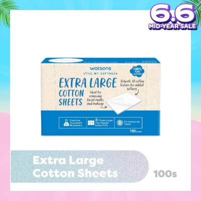 WATSONS Extra Large Cotton Sheet (100% Pure Cotton) 100s