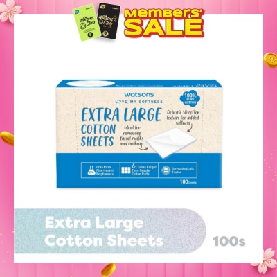 WATSONS Extra Large Cotton Sheet (100% Pure Cotton) 100s