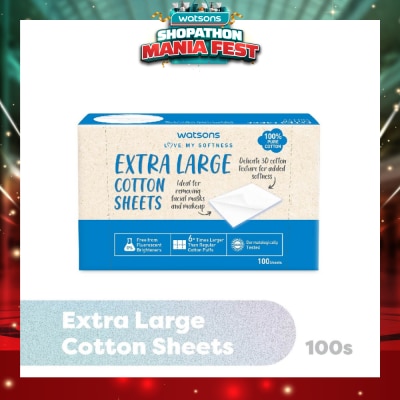 WATSONS - Extra Large Cotton Sheet (100% Pure Cotton) 100s