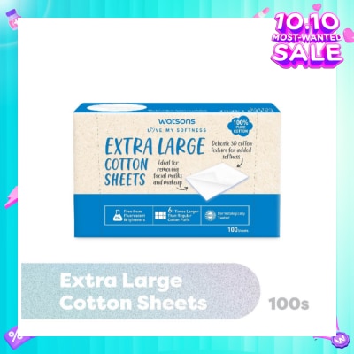 WATSONS Extra Large Cotton Sheet (100% Pure Cotton) 100s