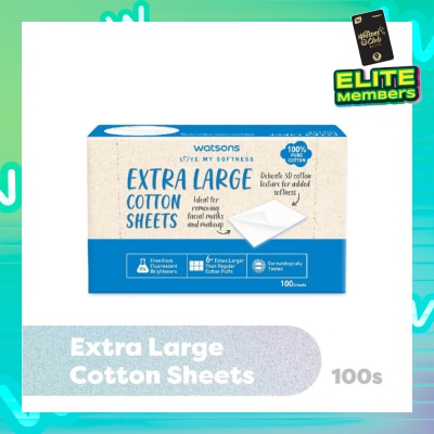 WATSONS Extra Large Cotton Sheet (100% Pure Cotton) 100s