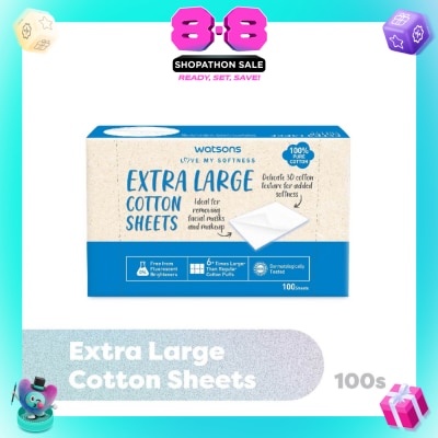 WATSONS - Extra Large Cotton Sheet (100% Pure Cotton) 100s