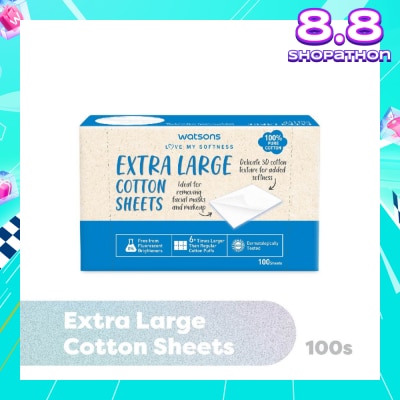 WATSONS Extra Large Cotton Sheet (100% Pure Cotton) 100s