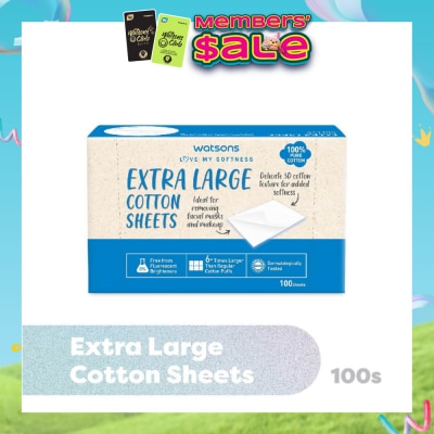 WATSONS - Extra Large Cotton Sheet (100% Pure Cotton) 100s