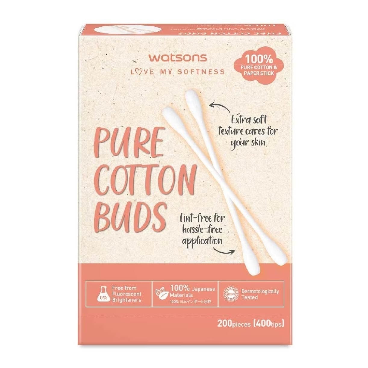 Pure Cotton Buds 400 Tip (Dual Tip + 100% Pure Cotton) 200s