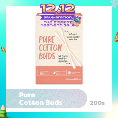 WATSONS Pure Cotton Buds 400 Tip (Dual Tip + 100% Pure Cotton) 200s