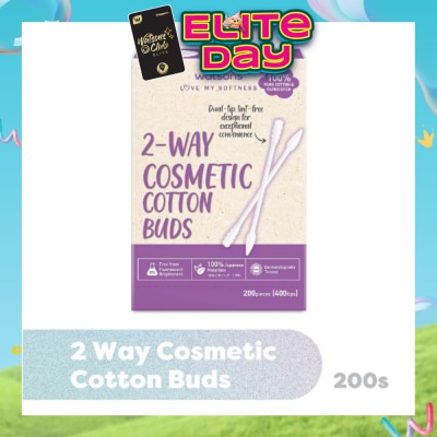 WATSONS - 2-Way Cosmetic Cotton Bud (Dual Tip + Lint-Free Design + 100% Pure Cotton) 200s