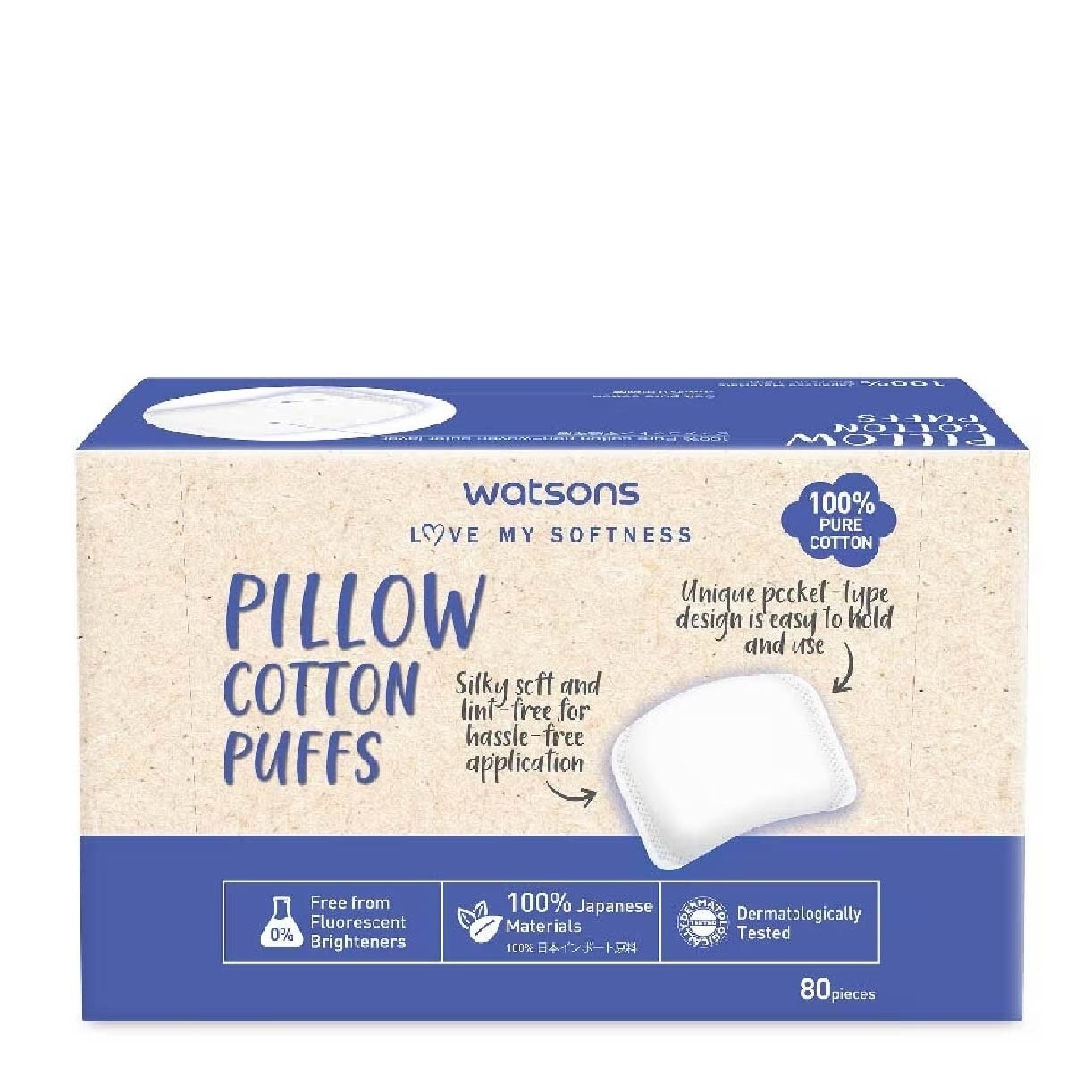 Pillow Cotton Puff (100% Pure Cotton) 80s