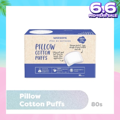 WATSONS Pillow Cotton Puff (100% Pure Cotton) 80s