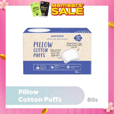 WATSONS Pillow Cotton Puff (100% Pure Cotton) 80s