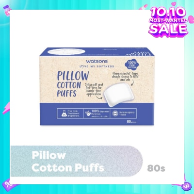 WATSONS Pillow Cotton Puff (100% Pure Cotton) 80s