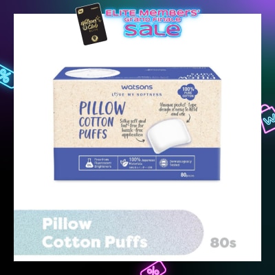 WATSONS Pillow Cotton Puff (100% Pure Cotton) 80s